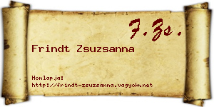 Frindt Zsuzsanna névjegykártya