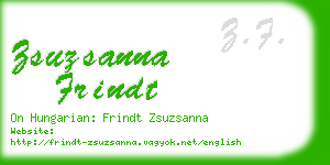 zsuzsanna frindt business card